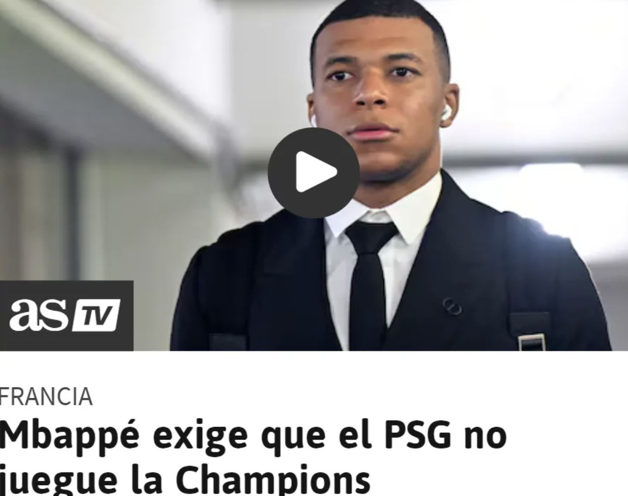 姆巴佩上诉欧足联：取消巴黎欧冠资格！